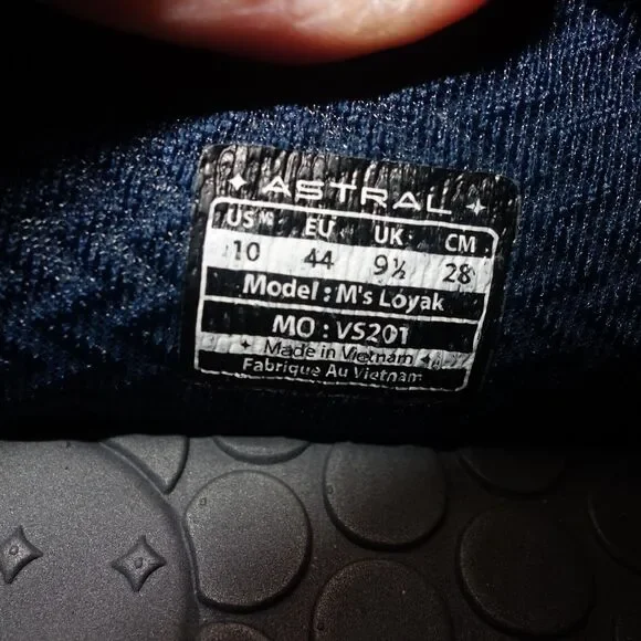 NEW Astral Loyak Men's 10 Shoes Navy Blue & Brown Water Barefoot Minimalist - Picture 8 of 8